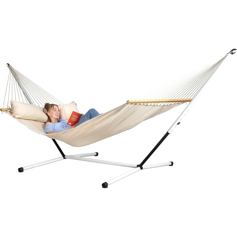 Cool Grey Steel Hammock Stand, King