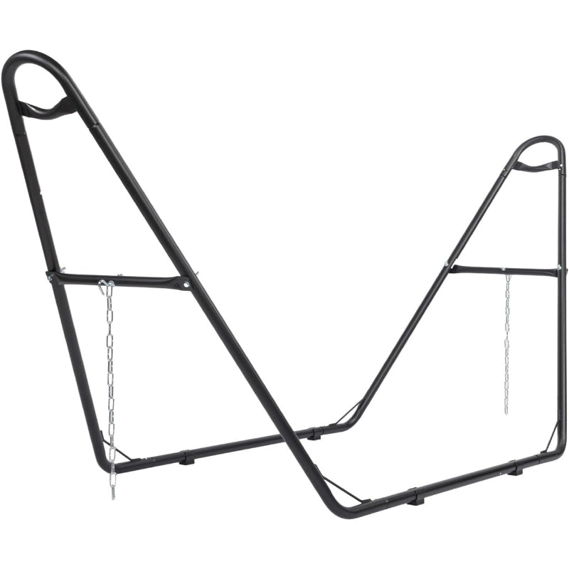 Black Heavy‑Duty Hammock Stand, 550 LBS