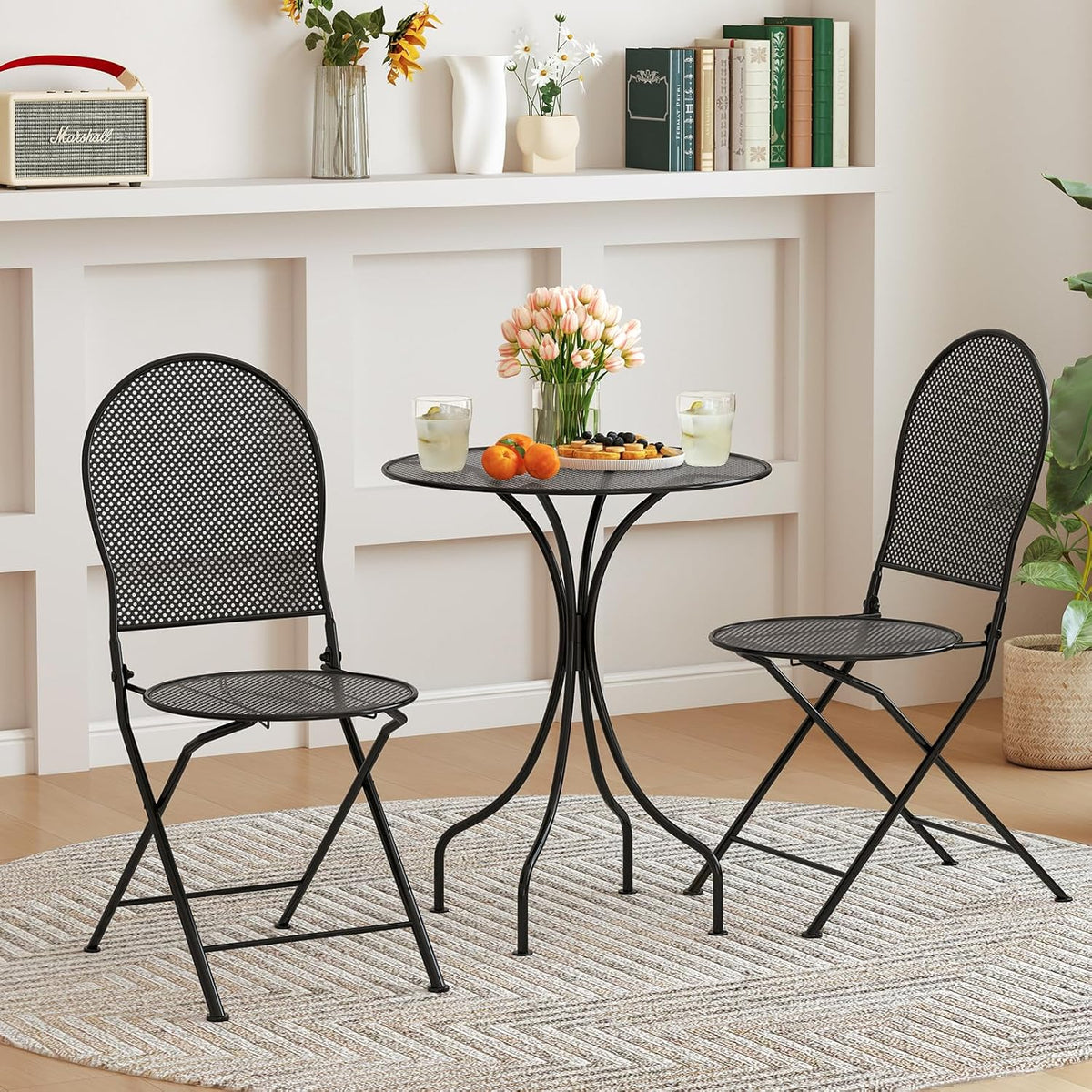 3‑Piece Metal Folding Bistro Set