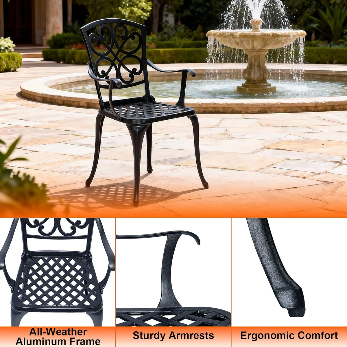 3‑Piece Outdoor Bistro Set