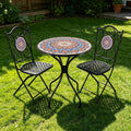 3‑Piece Mosaic Tile Folding Bistro Set