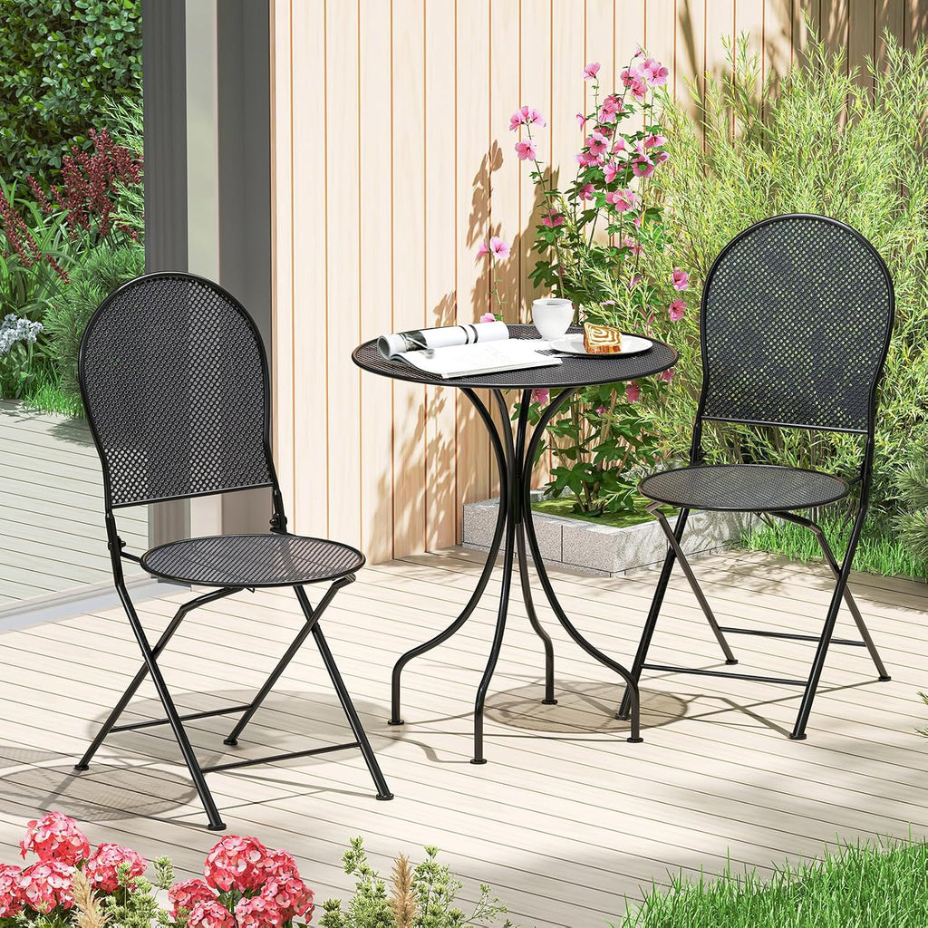 3‑Piece Metal Folding Bistro Set