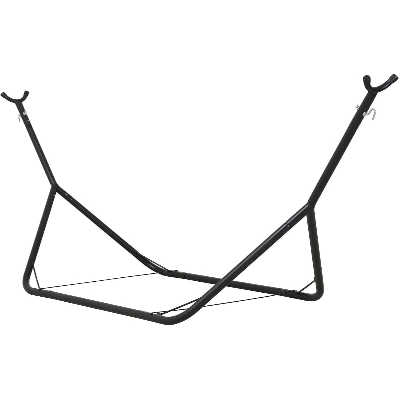 Black Heavy‑Duty Steel Hammock Stand, 10FT